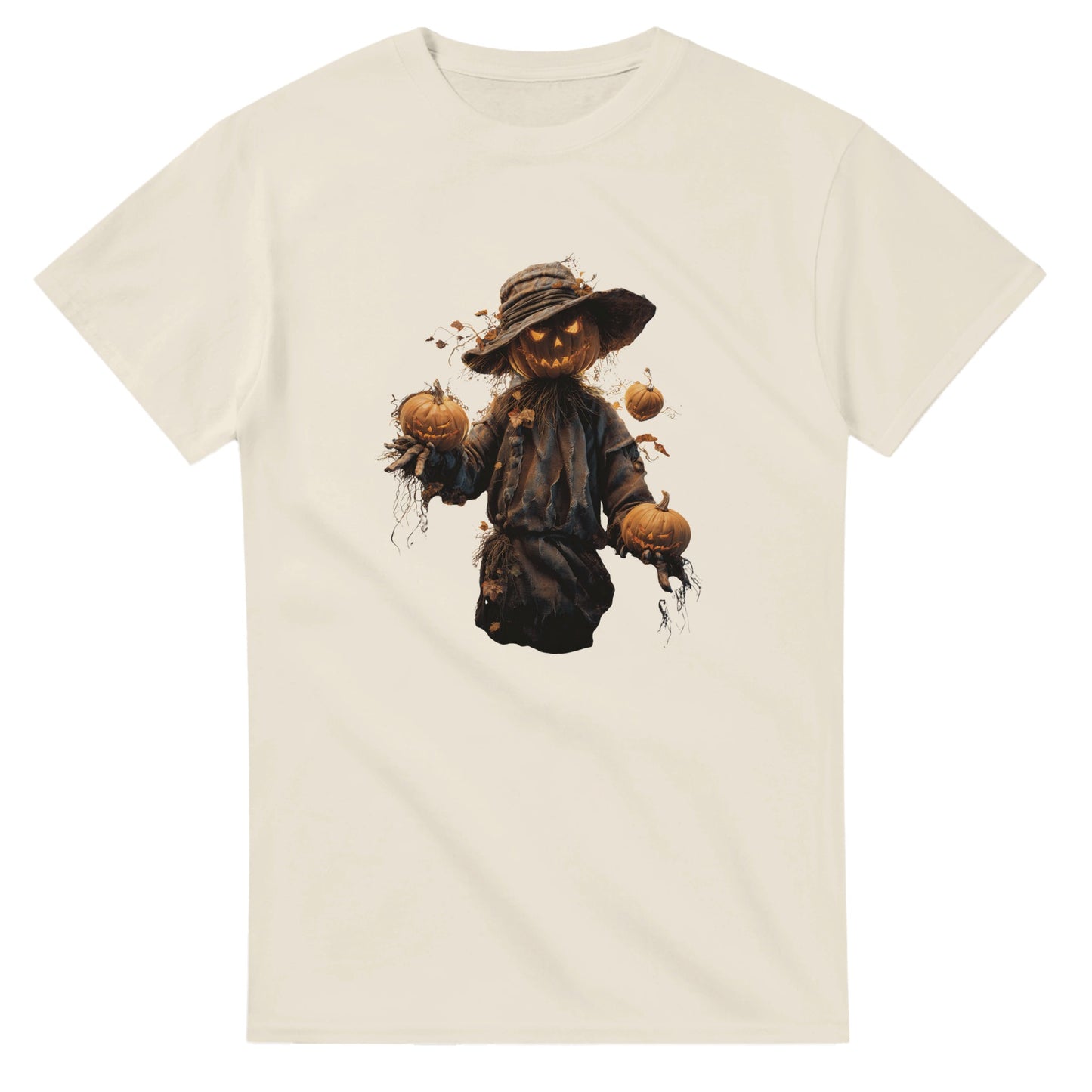 Spooky Jack-o'-Lantern on a Heavyweight T-shirt