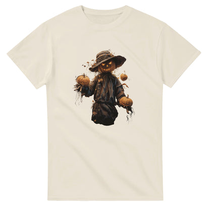 Spooky Jack-o'-Lantern on a Heavyweight T-shirt
