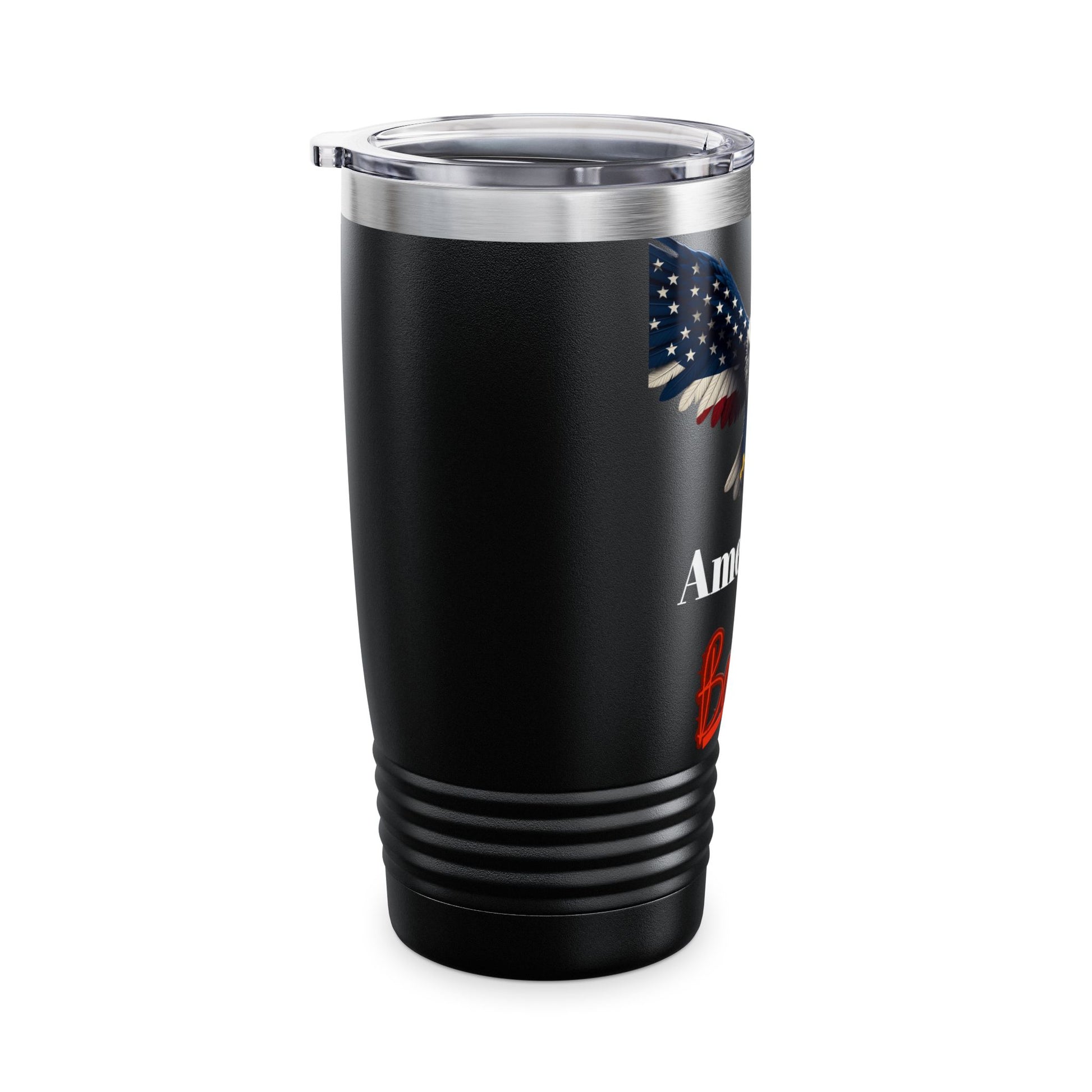 American Badass Patriotic Eagle on a 20oz Insulated Tumbler