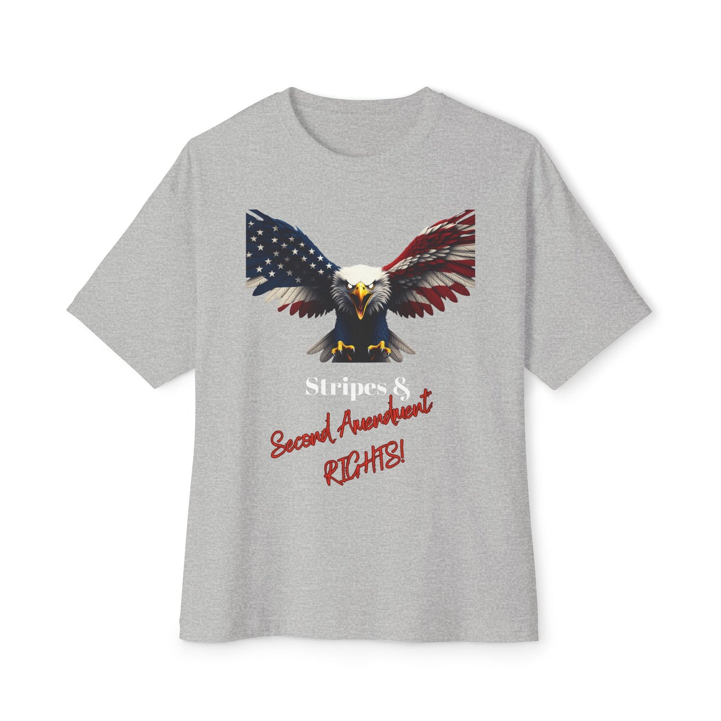 Stars & 2nd Amendment Rights Patriotic Eagle on a Premium Tee