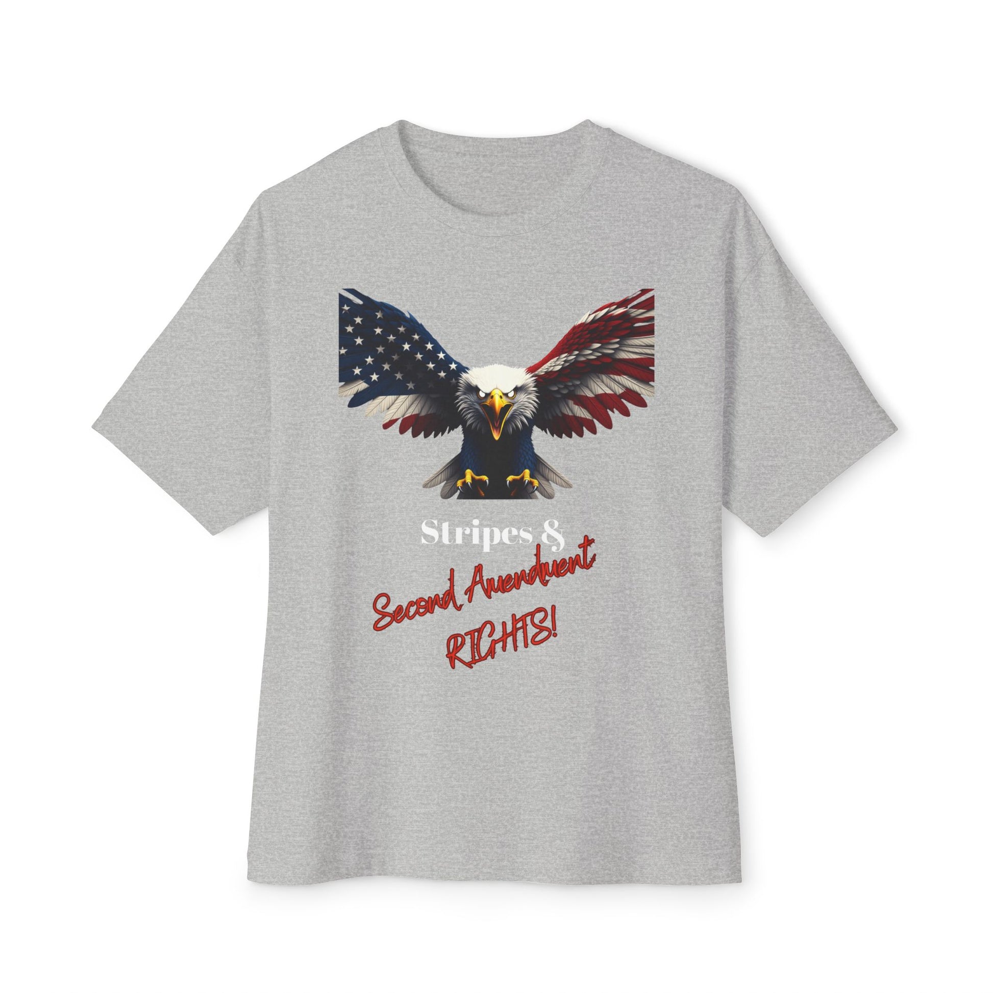 Stars & 2nd Amendment Rights Patriotic Eagle on a Premium Tee