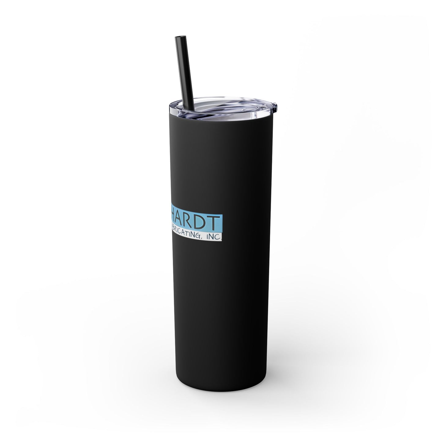 Burghardt Metal Fabricating, Inc., logo on a 20oz Skinny Tumbler