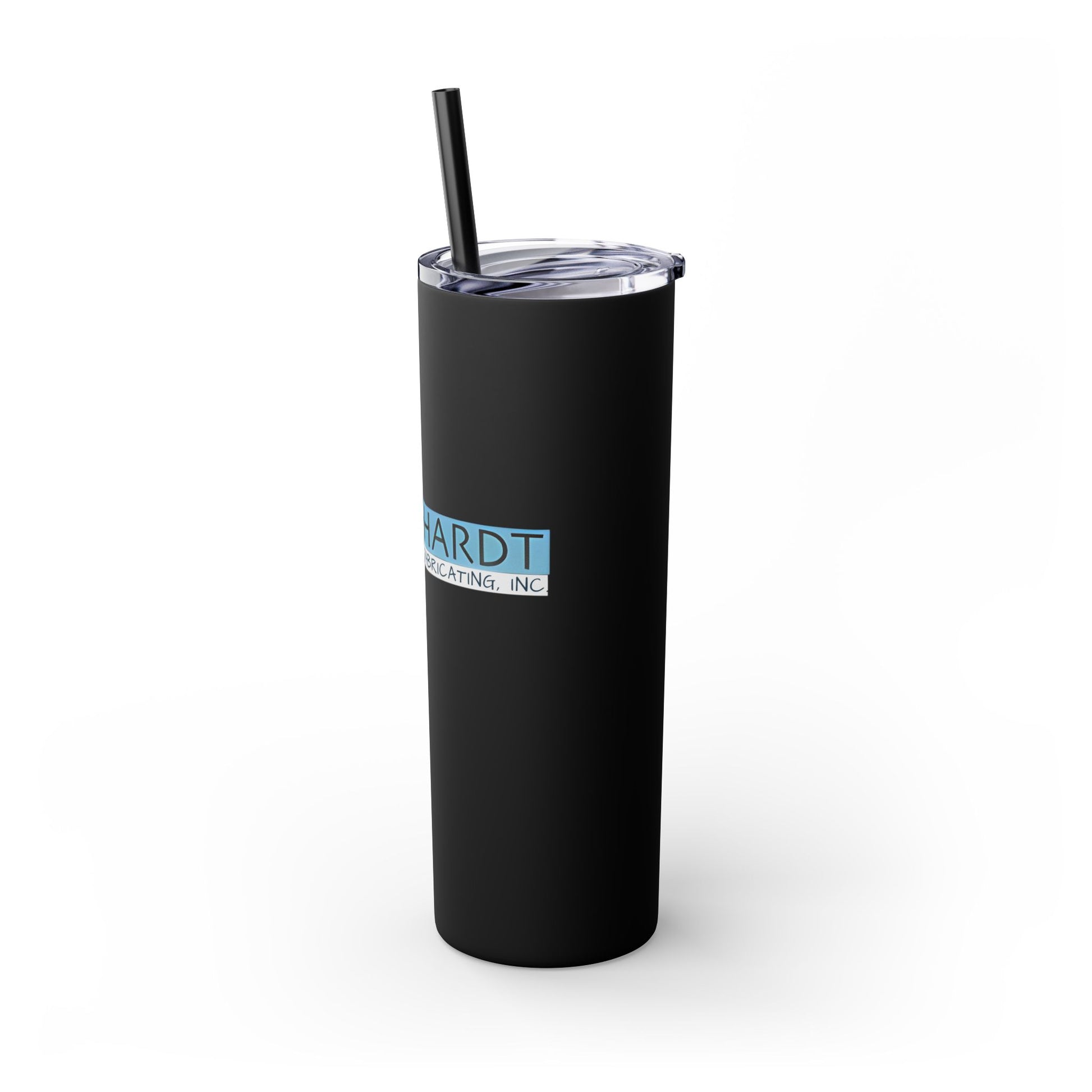 Burghardt Metal Fabricating, Inc., logo on a 20oz Skinny Tumbler