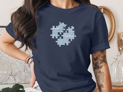 Better Together Puzzle Pieces Graphic T-Shirt