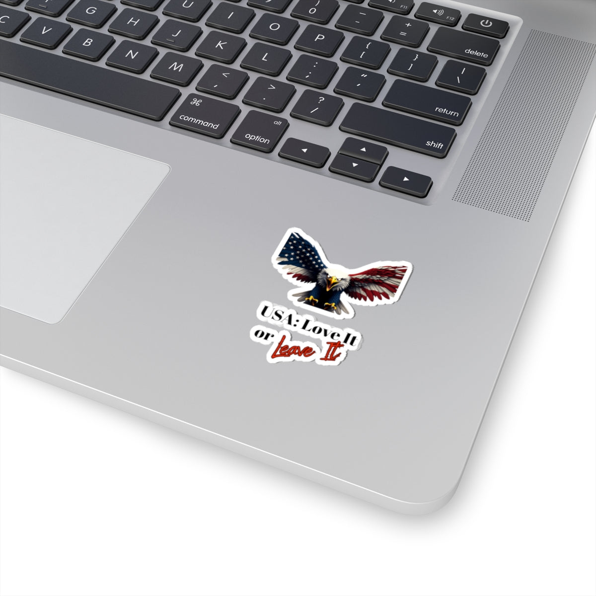 USA Love It Or Leave It Patriotic Eagle on a Kiss-Cut Stickers