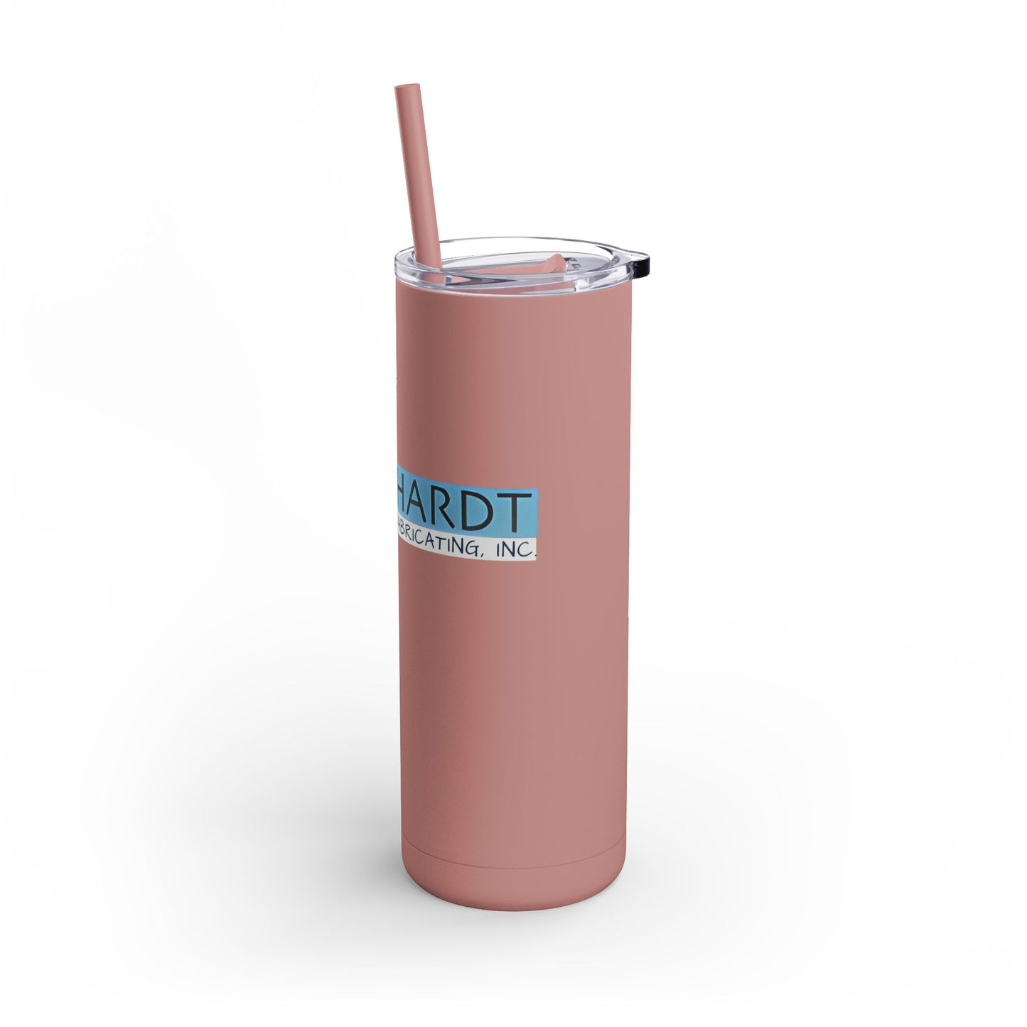 Burghardt Metal Fabricating, Inc., logo on a 20oz Insulated Skinny Tumbler