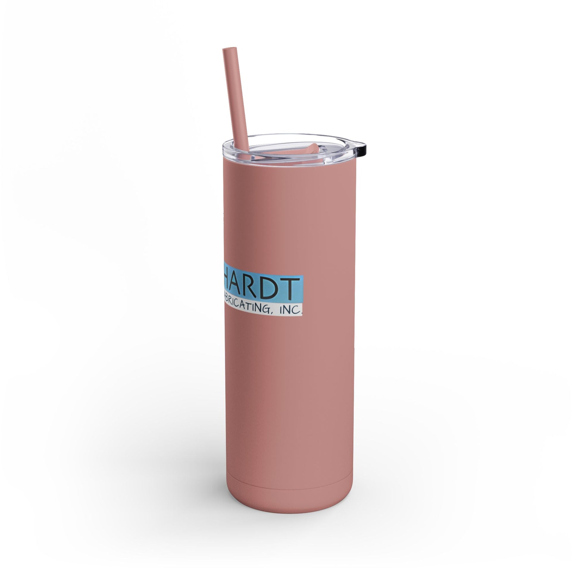 Burghardt Metal Fabricating, Inc., logo on a 20oz Insulated Skinny Tumbler