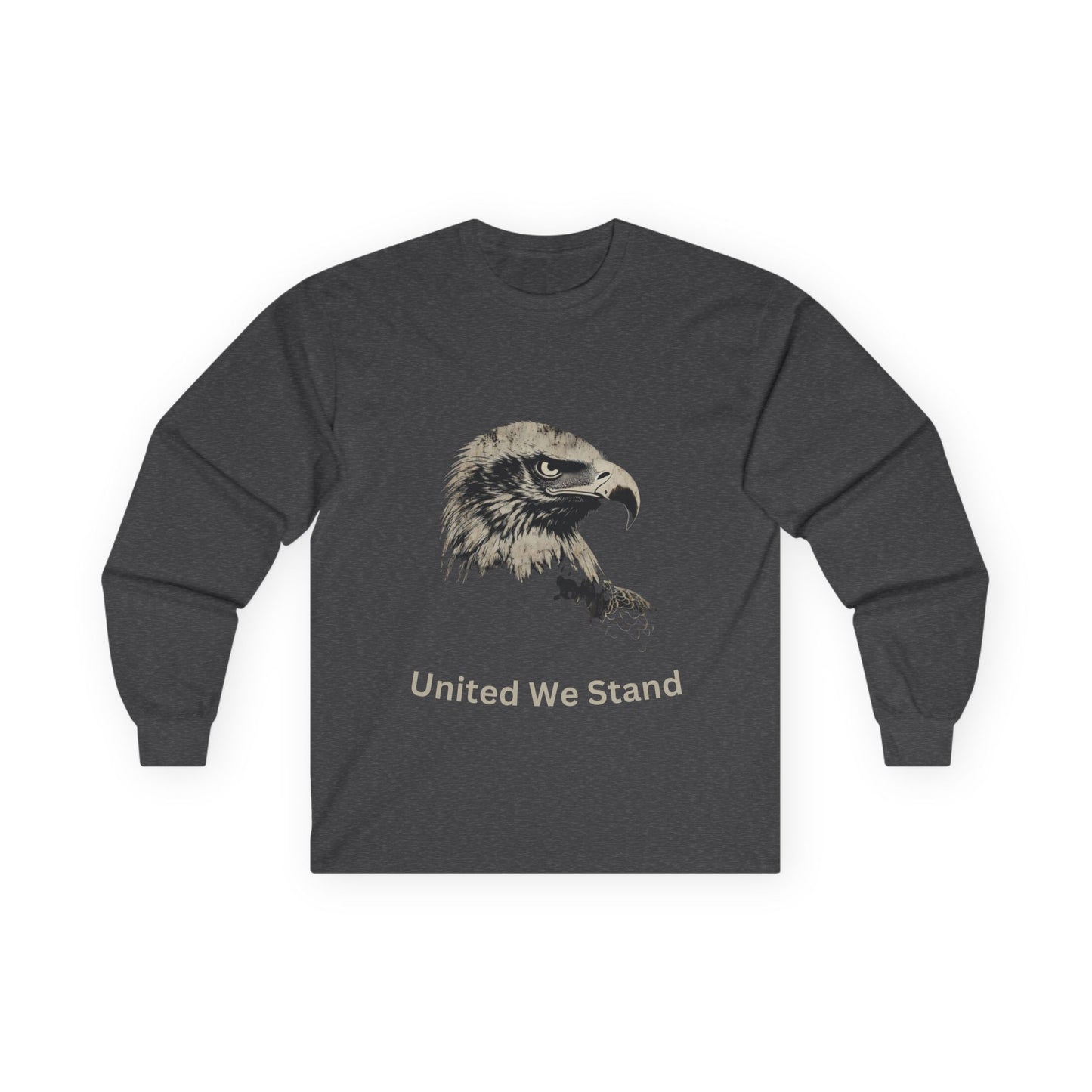United We Stand text on a Long-Sleeve Tee