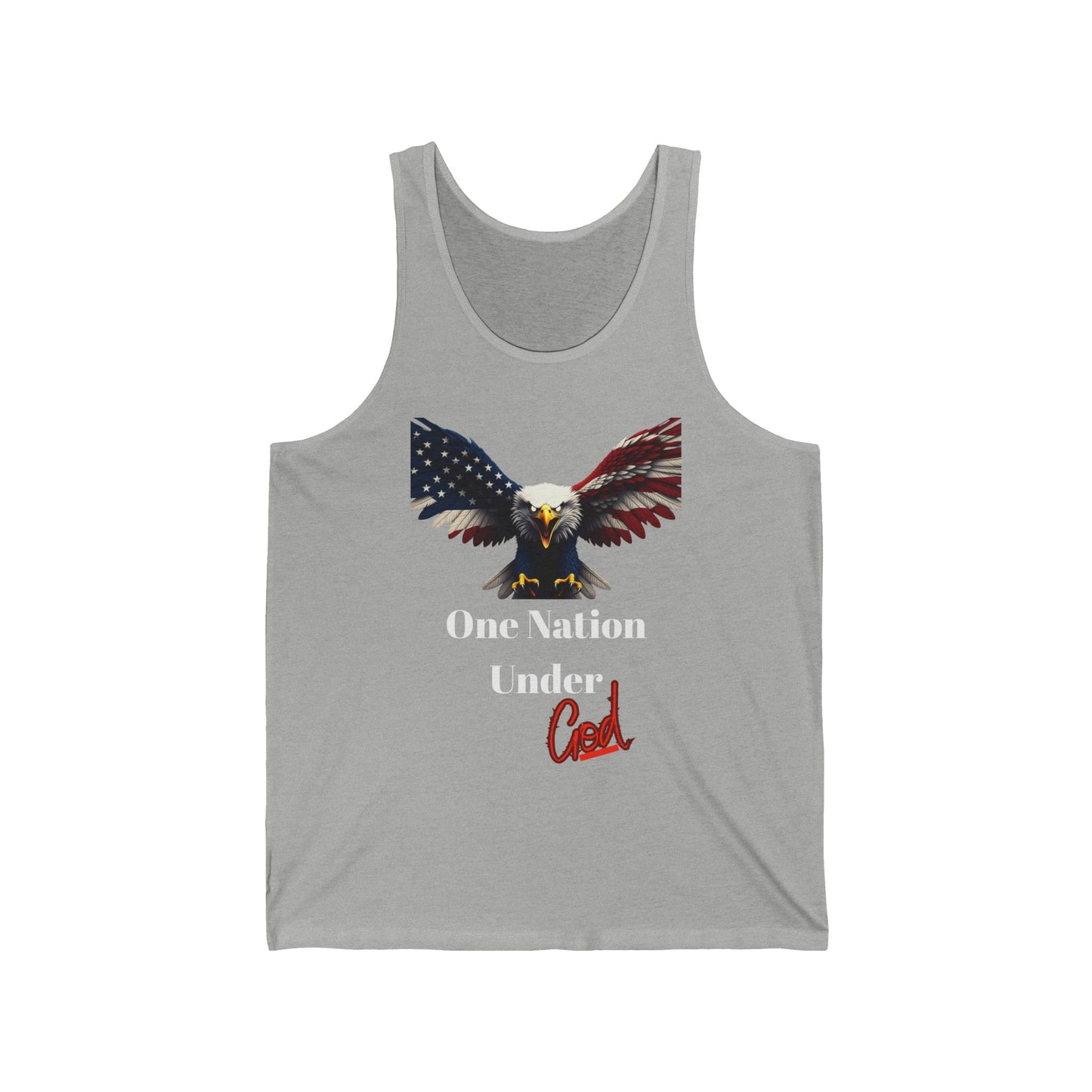 One Nation Under God Patriotic Eagle - Premium Tank Top