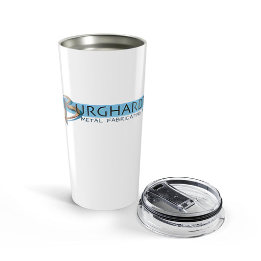 Burghardt Metal Fabricating, Inc., logo on a 20oz Stainless Steel Tumbler