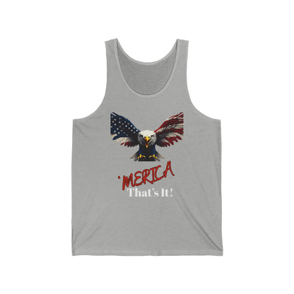 Merica. Thatâ's It Patriotic Eagle on a Premium Tank Top