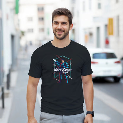 Retro Ranger Remix graphic design on a Heavyweight T-shirt