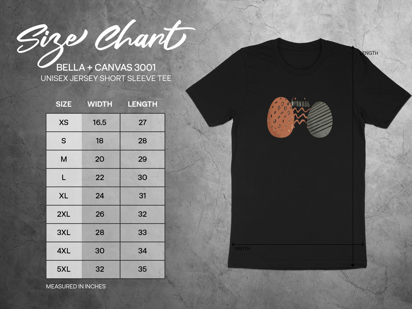 UNISEX SHORT SLEEVE TEE ABSTRACT EGG DYDNUL Design product type
T-shirt, Graphic Tee, Unisex Tee, Short Sleeve, Black Shirt, Abstract Design, Egg Print, Modern Art, Unique Shirt, Apparel, Clothing, Top, Casual Wear, Everyday Shirt, Artistic Design, DYDNUL, Patterned Egg, Stylish Tee, Tee Shirt, Product