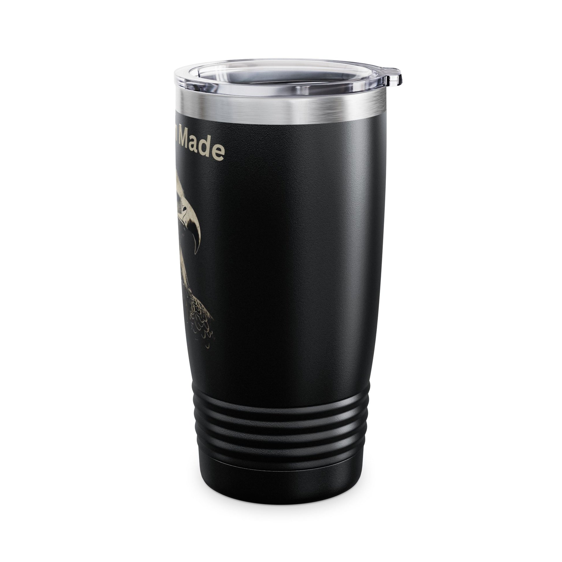 American Made text at the top of a 20oz Insulated Tumbler