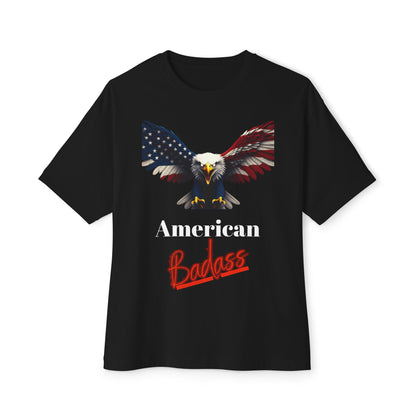 American Badass Patriotic Eagle on a Premium Tee
