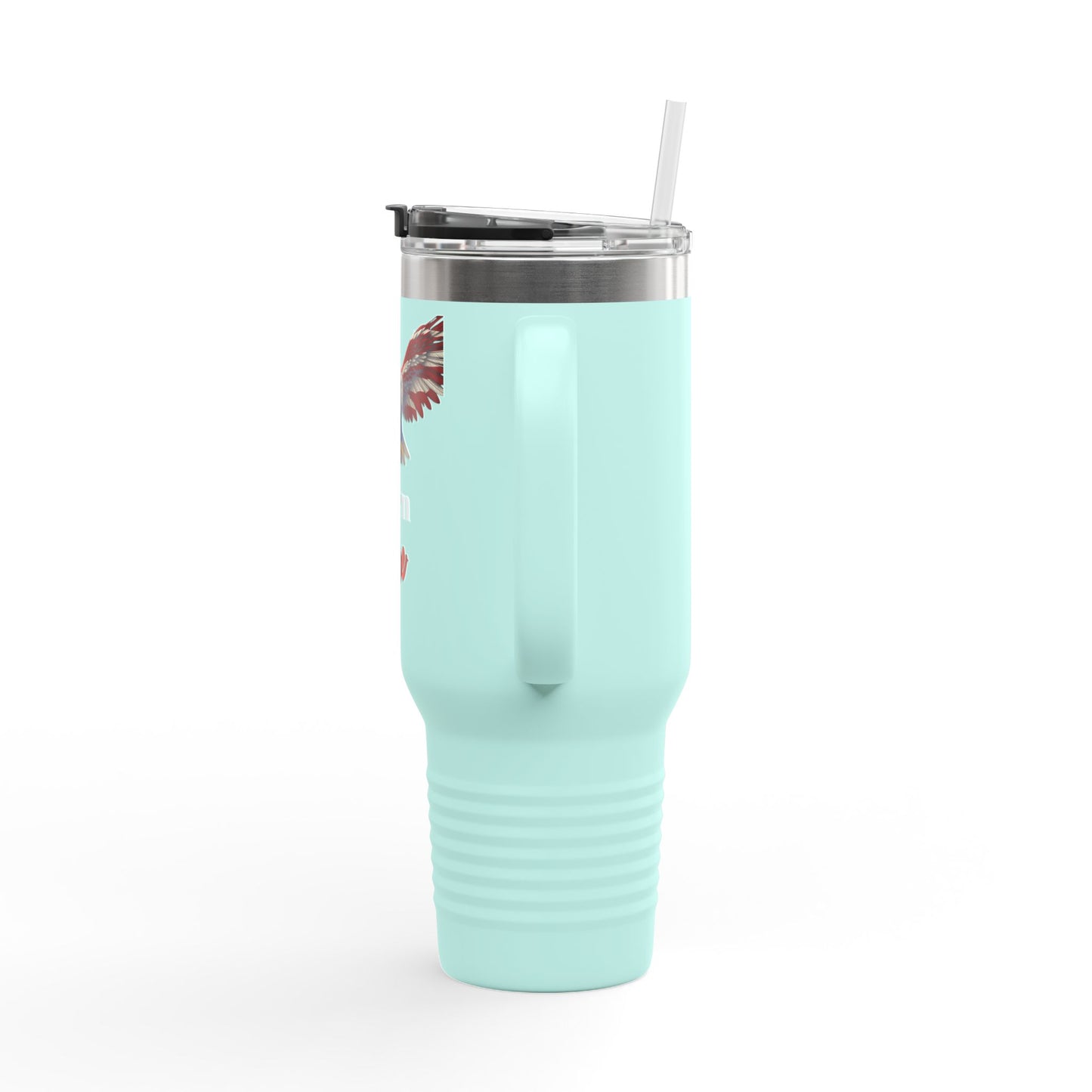 Born Free Patriotic Eagle – 40oz Insulated Travel Mug