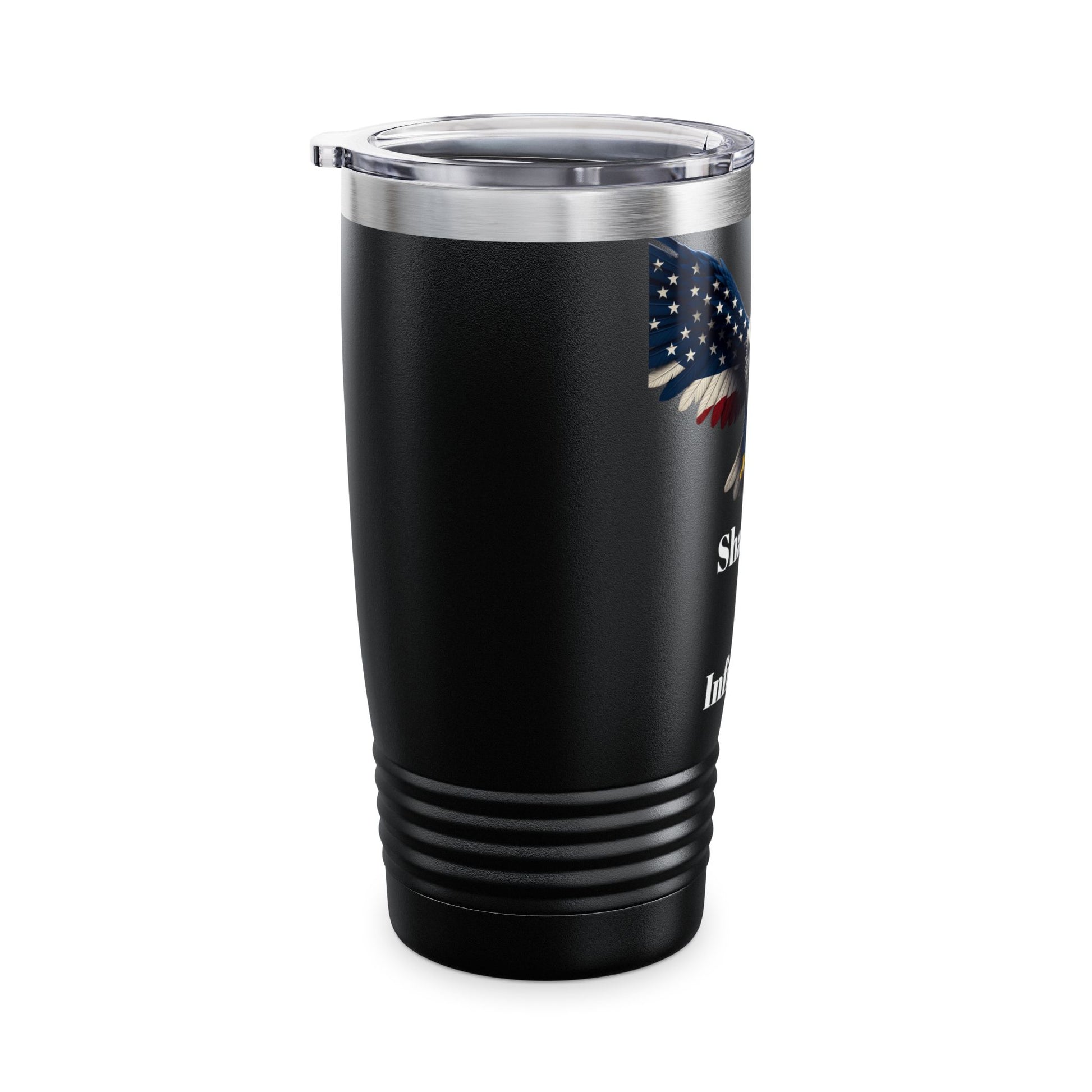 Shall Not Be Infringed Patriotic Eagle on a 20oz Insulated Tumbler