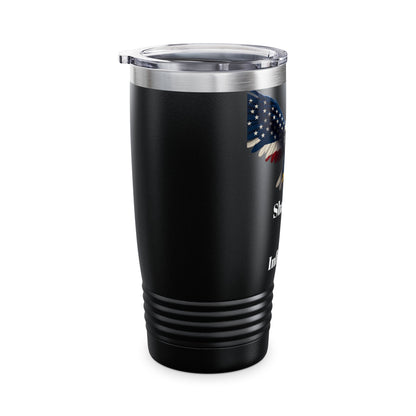 Shall Not Be Infringed Patriotic Eagle on a 20oz Insulated Tumbler