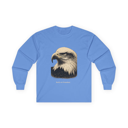 Built for Strength text on a Long-Sleeve Tee