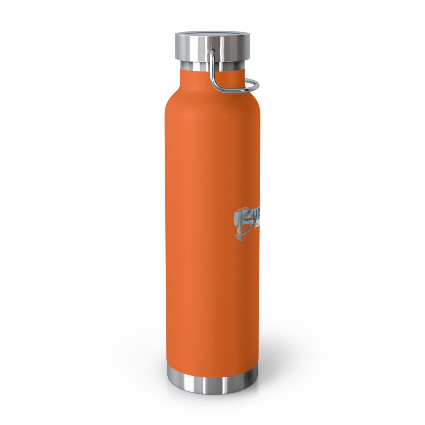 Burghardt Metal Fabricating, Inc., logo on a  22oz Copper Insulated Water Bottle