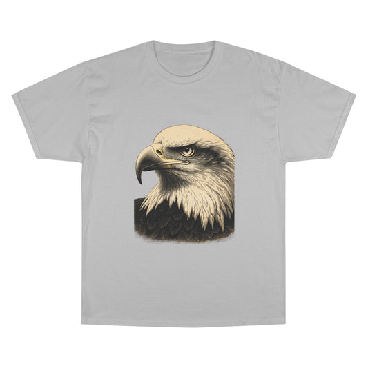 Cabeza de águila grabada – Camiseta Champion