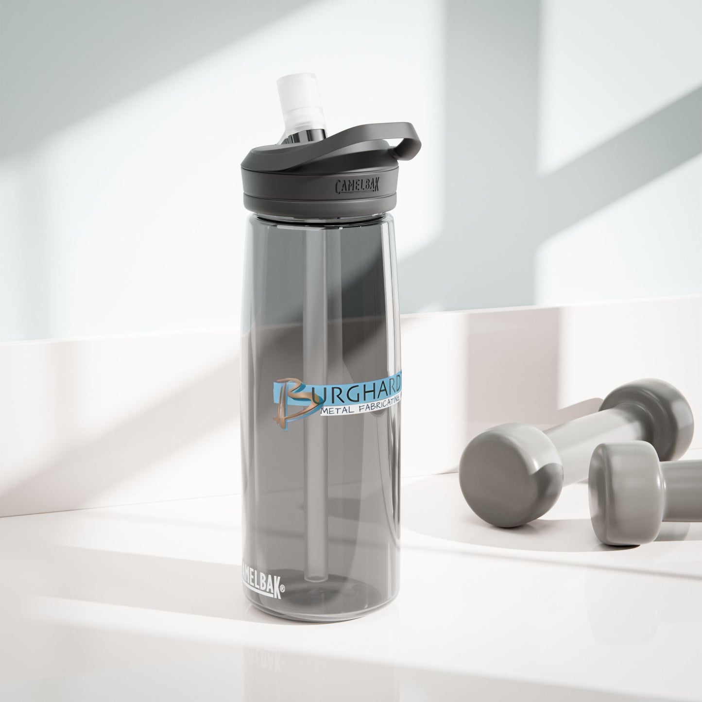 Burghardt Metal Fabricating, Inc., logo on a Water Bottle -CamelBak Eddy®