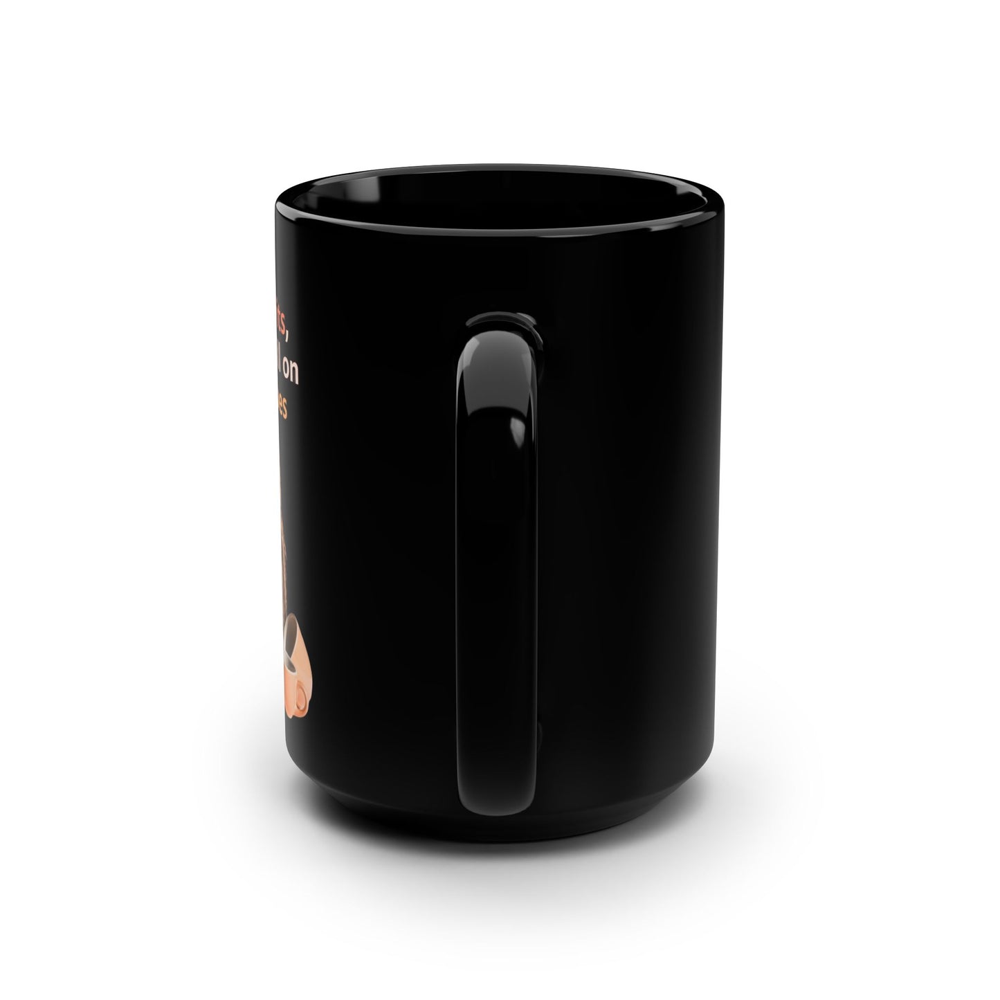 When MONDAY Hits, But You're Still On FRIDAY Vibes Owl on a BlackMug 15oz