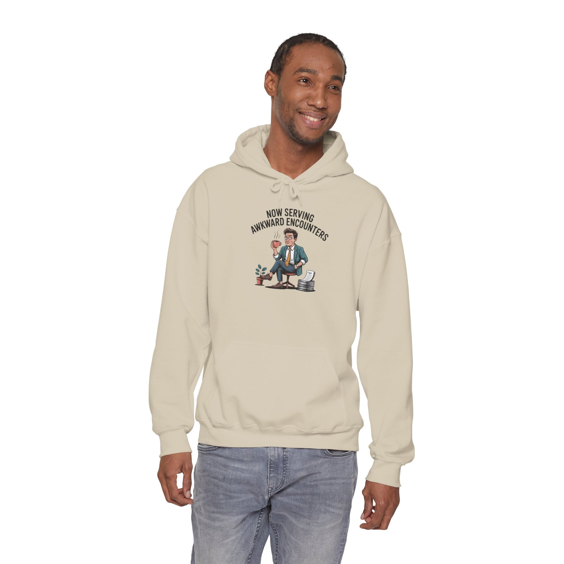 Now Serving Awkward Moments on a Pullover Hoodie