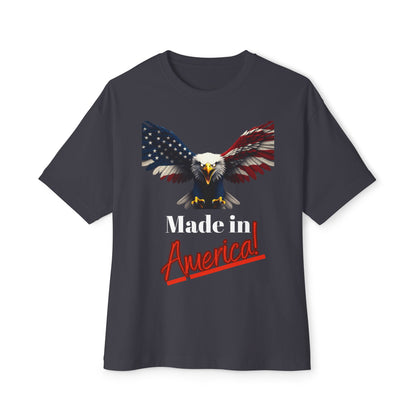 Made In America Patriotic Eagle on a Premium Tee