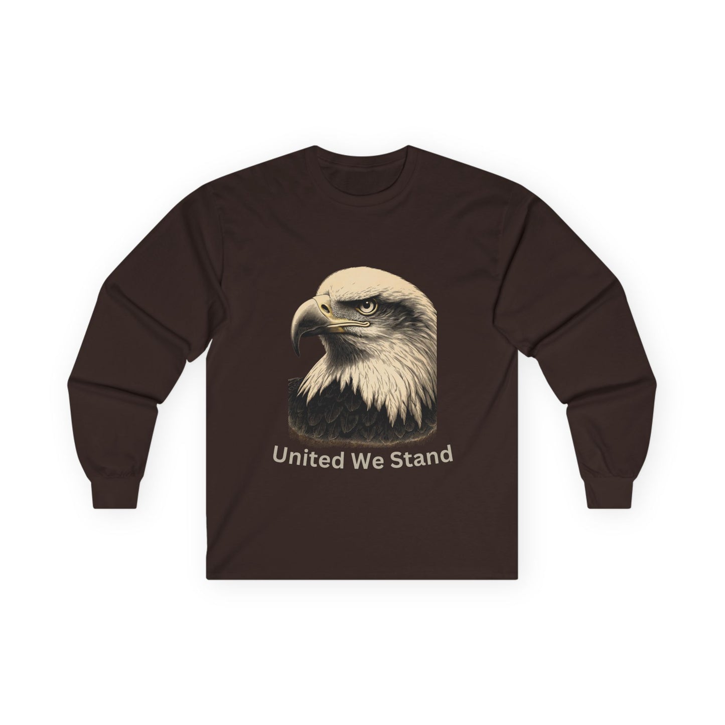 United We Stand text on a Long-Sleeve Tee