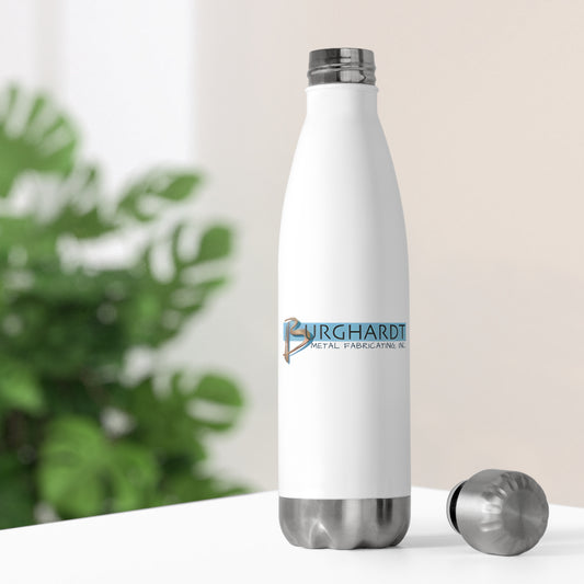 Burghardt Metal Fabricating, Inc., logo on a 20oz Insulated Water Bottle