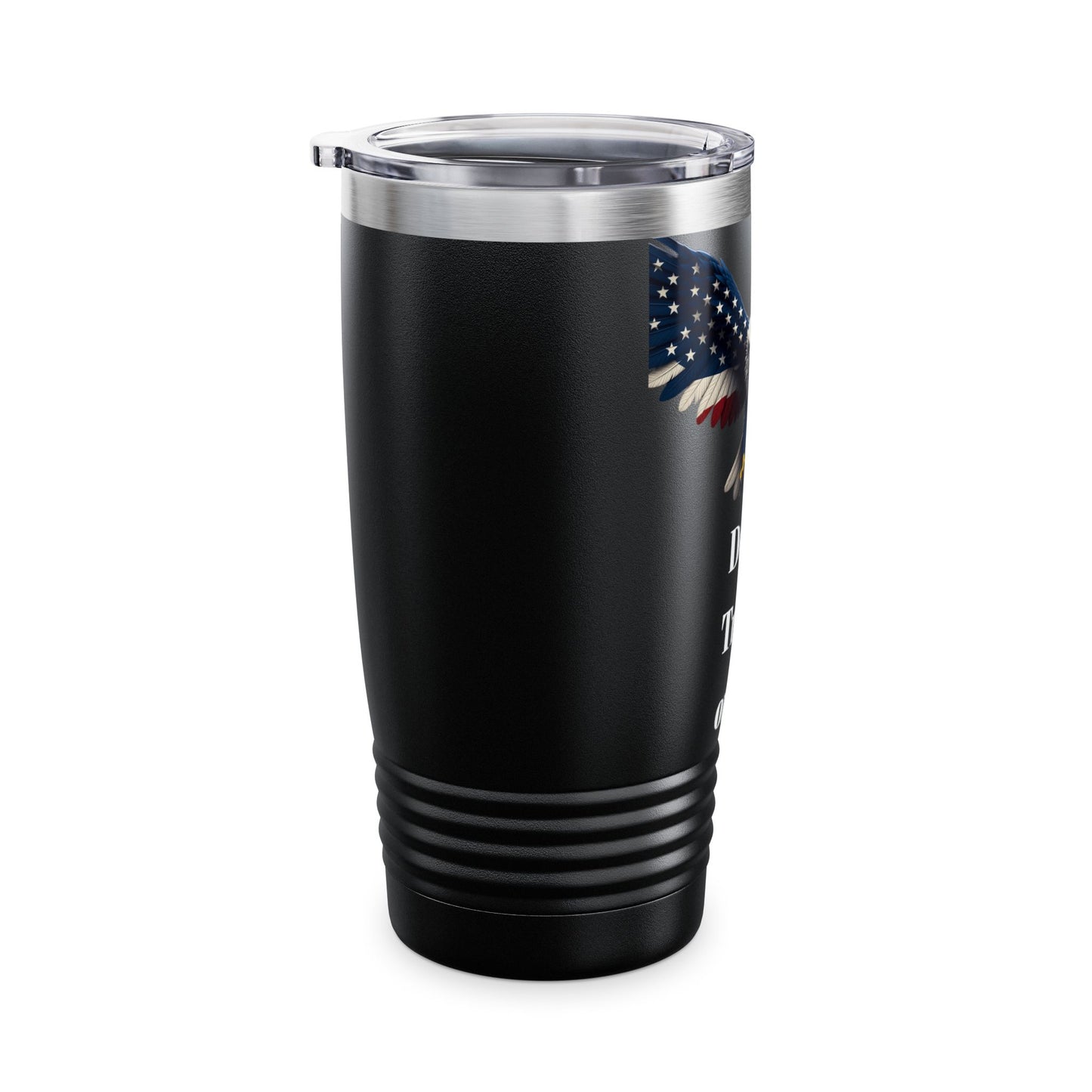 Don't Tread On Me Patriotic Eagle on a 20oz Insulated Tumbler