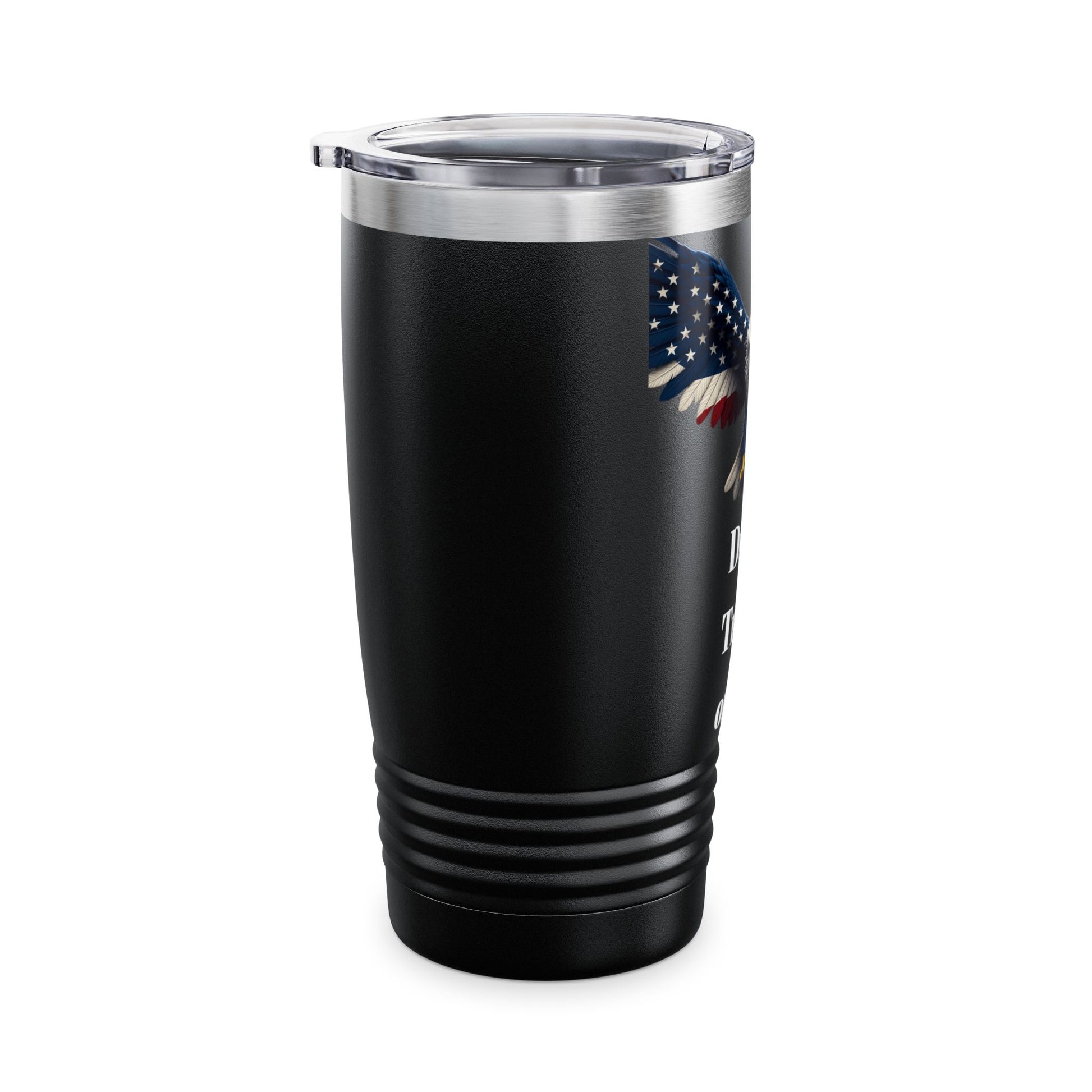 Don't Tread On Me Patriotic Eagle on a 20oz Insulated Tumbler
