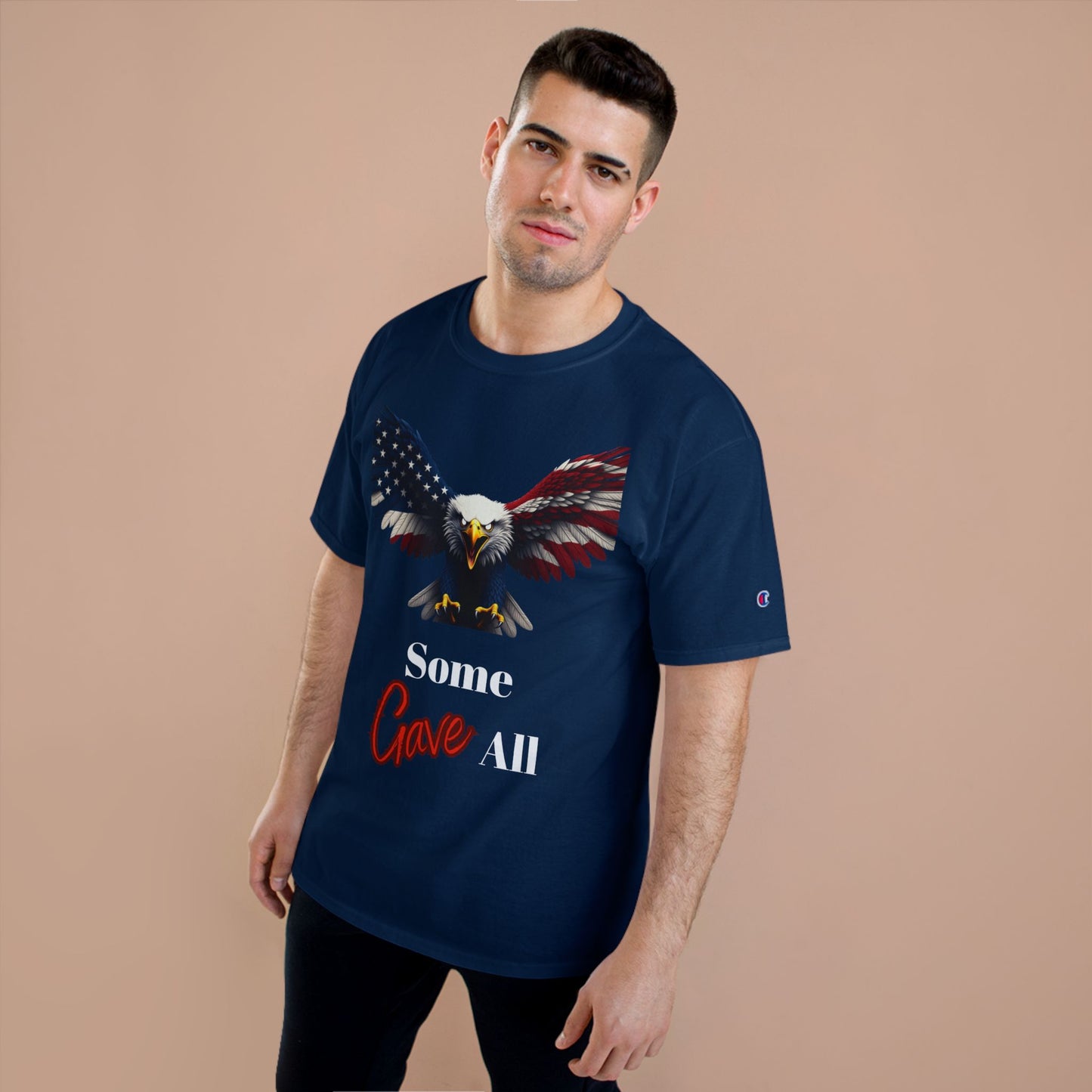 Some Gave All Patriotic Eagle on a Champion T-shirt
