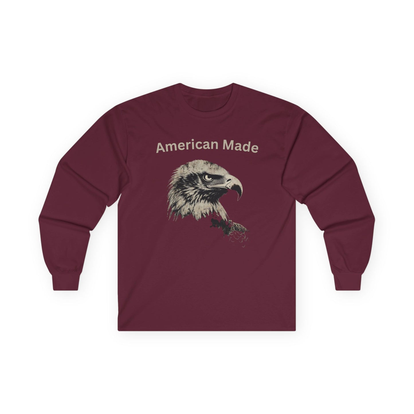 Heritage Eagle - Fabricado en Estados Unidos - Camiseta de manga larga