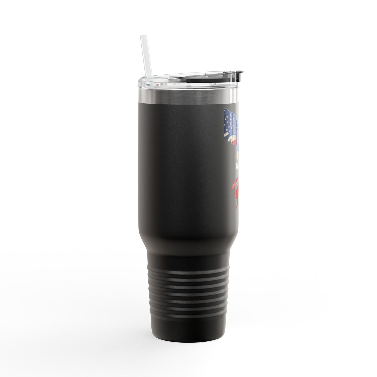 Tears For Tyrants Patriotic Eagle on a 40oz tumbler