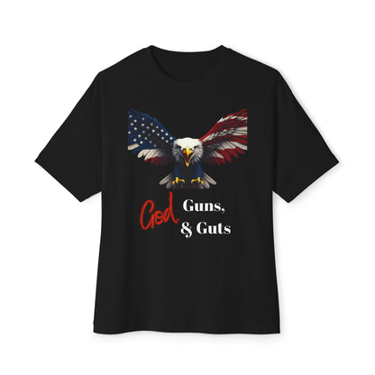 God Guns & Guts Patriotic Eagle on a Premium Tee