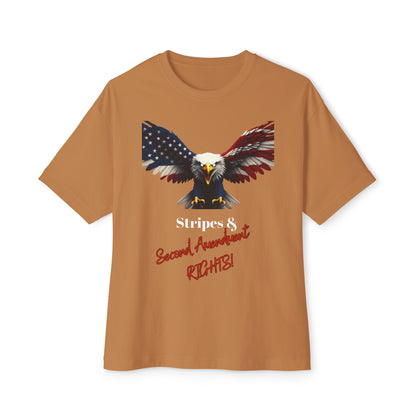 Stars & 2nd Amendment Rights Patriotic Eagle on a Premium Tee