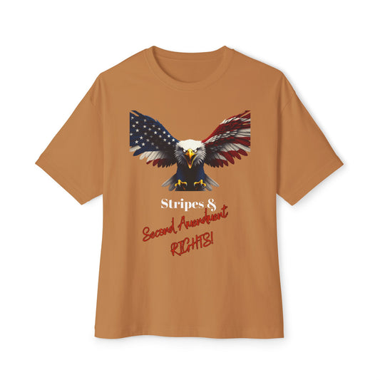 Stars & 2nd Amendment Rights Patriotic Eagle on a Premium Tee