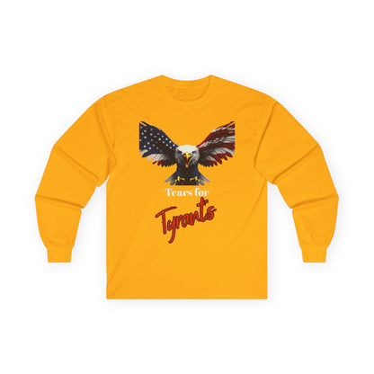 Tears For Tyrants Patriotic Eagle on a long sleeve tee
