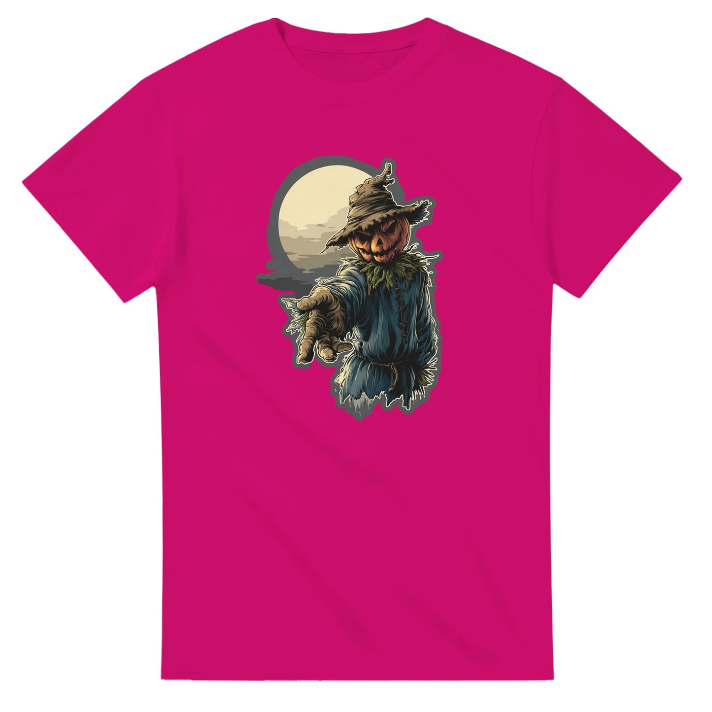 Ghoulishly Good Pumpkin Scarecrow on a Heavyweight T-shirt
