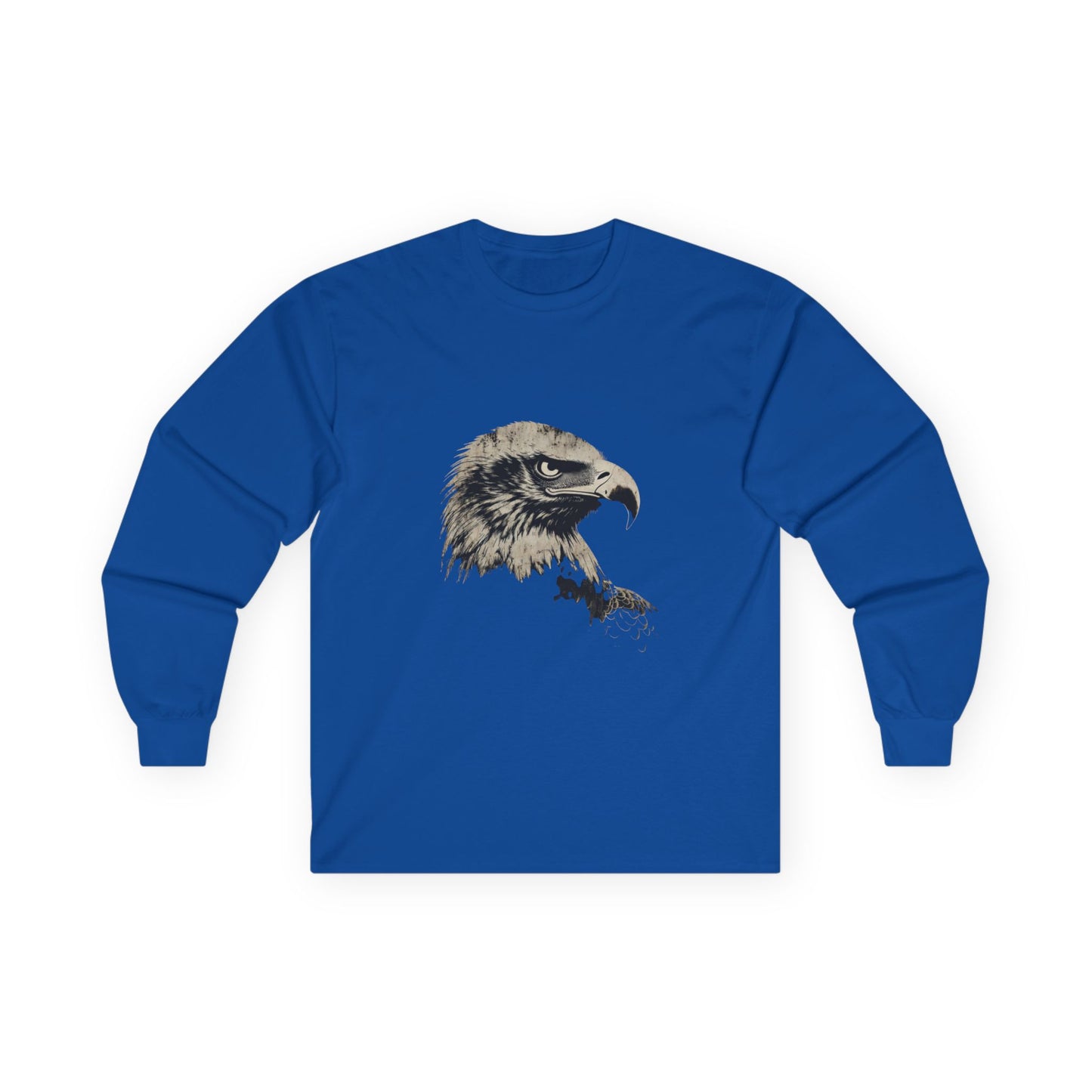 Heritage Eagle Head on a Long-Sleeve Tee