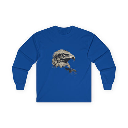 Heritage Eagle Head on a Long-Sleeve Tee