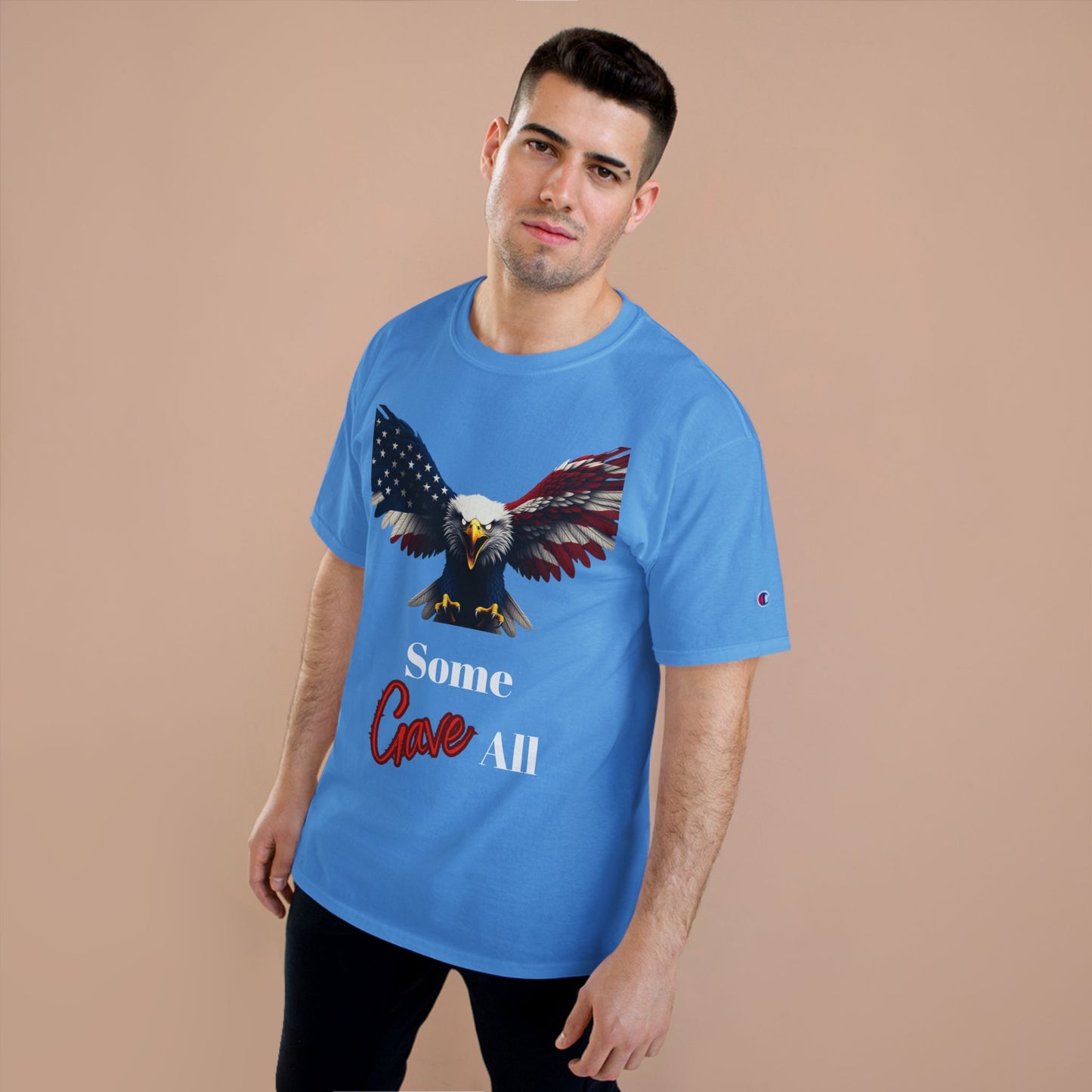 Some Gave All Patriotic Eagle on a Champion T-shirt