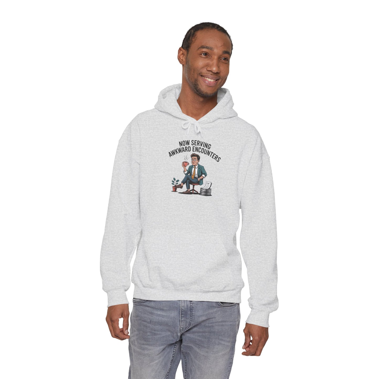 Now Serving Awkward Moments on a Pullover Hoodie