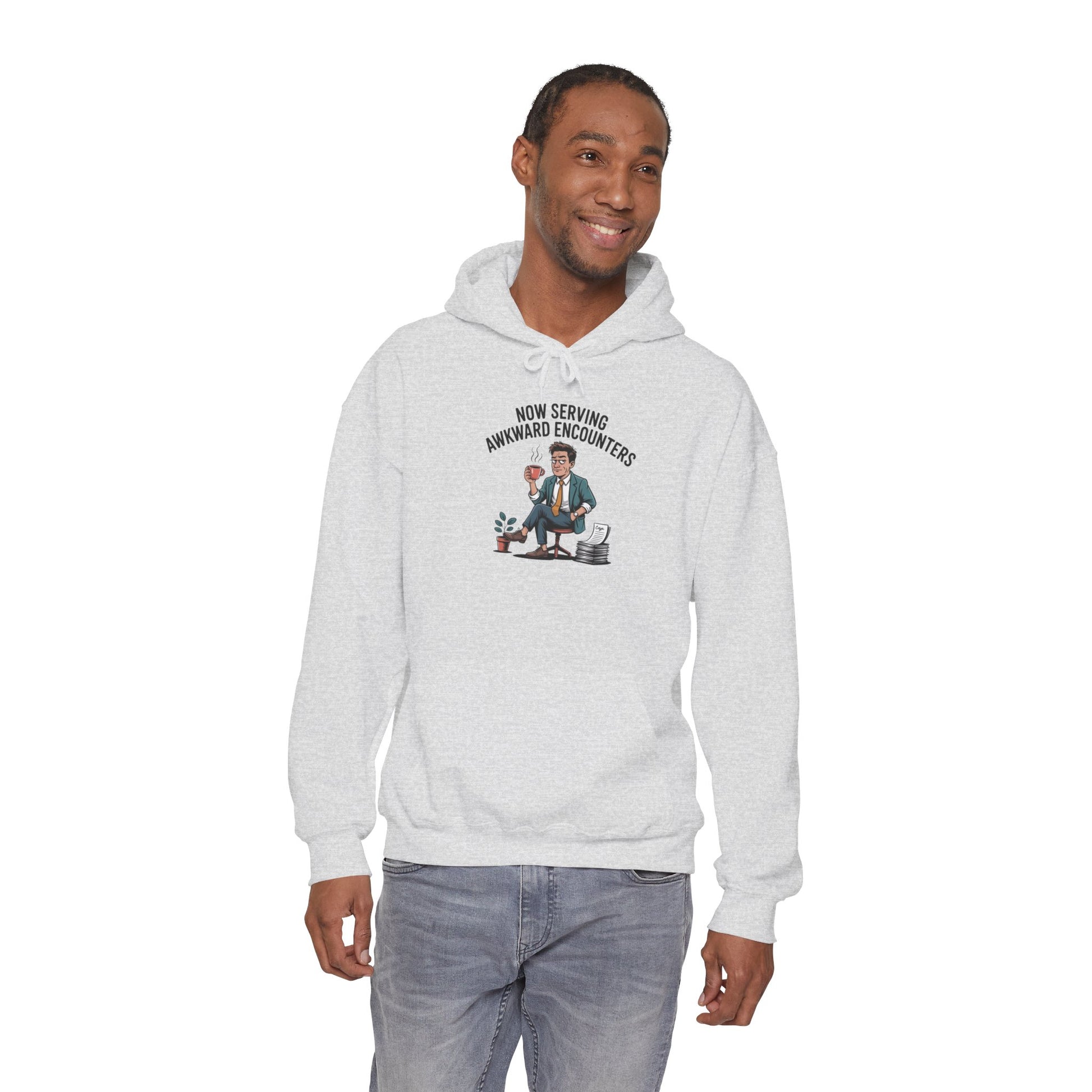 Now Serving Awkward Moments on a Pullover Hoodie