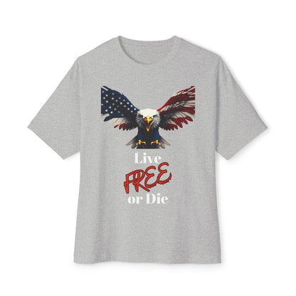 Live Free Or Die Patriotic Eagle on a Premium Tee