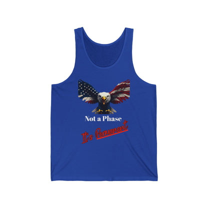Not A Phase Itâ's Permanent Patriotic Eagle on a Premium Tank Top