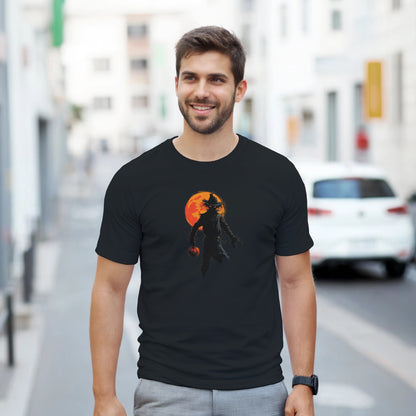 Spooky Scarecrow on a Heavyweight T-shirt