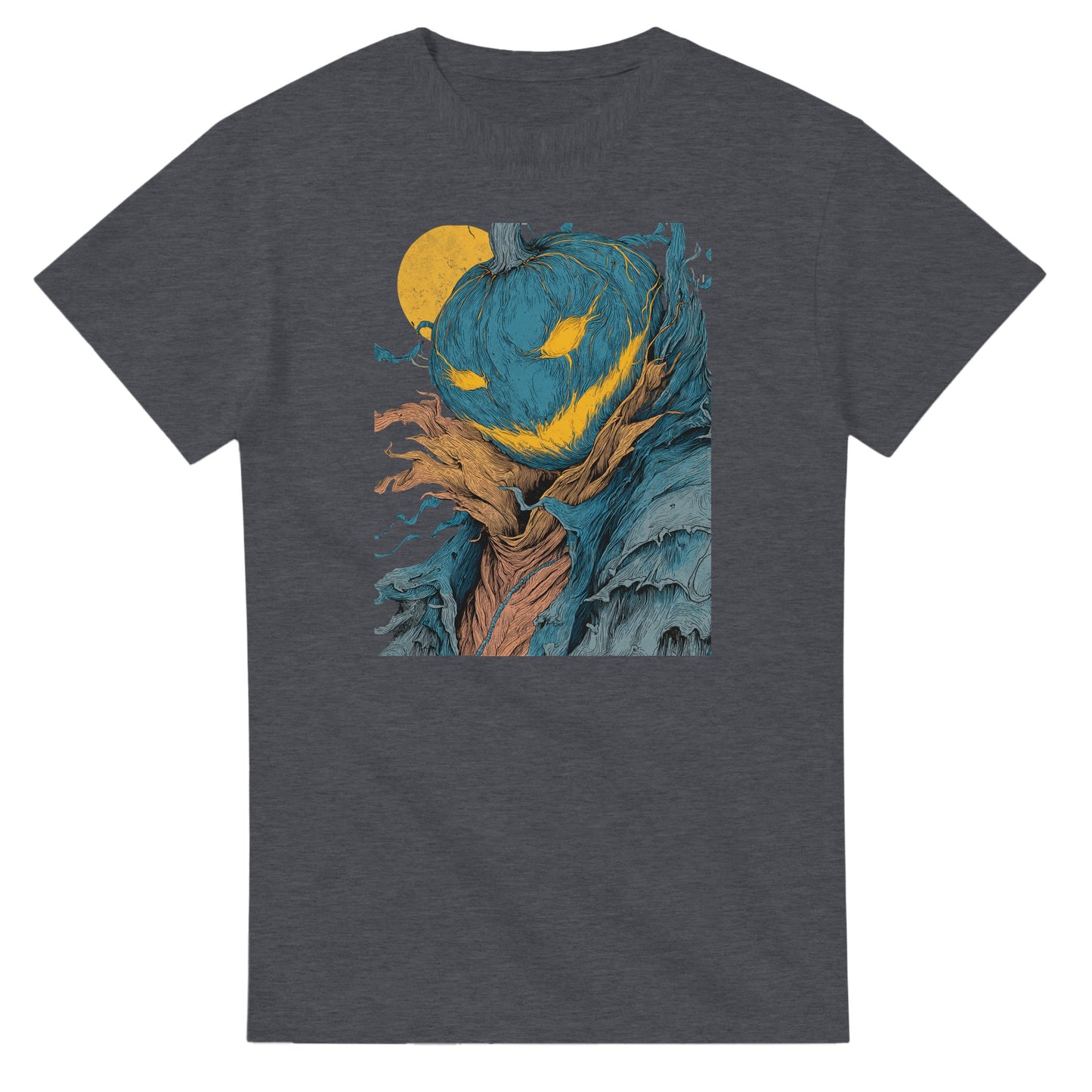 Mysterious Jack-o'-Lantern on a Heavyweight T-shirt